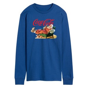 Men's - Coca Cola - Santa Coke Long Sleeve Graphic T-Shirt - 1 of 3