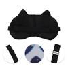 Unique Bargains Portable Dog Sleep Mask Black White 1 Pc - 2 of 3