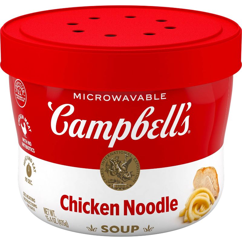 Campbell&#39;s Chicken Noodle Soup Microwaveable Cup - 15.4oz, 1 of 12