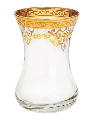 Classic Touch Set Of 6 Dessert Cups With Gold Base And Rim - 4d : Target