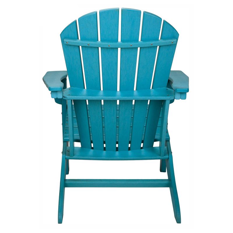 Leisure Classics UV Protected Indoor Outdoor Patio Chair, Turquoise  (3 Pack), 5 of 7