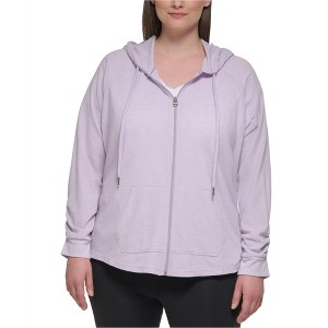 Calvin Klein Womens Zip Up Hoodie Sweatshirt - 1 of 1
