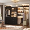 Aheaplus 71'' Tall Closet Storage Organizer with Drawers, Freestanding Closet System with Adjustable Shelves - 4 of 4