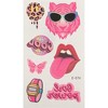 Unique Bargains Realistic Butterfly Pattern Fake Tattoos Pink Red 10 Pcs - 3 of 4