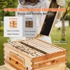 VEVOR Bee Hive Deep Box Starter Kit, 100% Beeswax Coated Natural Cedar Wood, Langstroth Beehive Kit with 10 Frames and Foundations - 3 of 4