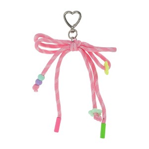 Unique Bargains Braided Bow with Love Buckle Handbag Charm 1 Pc - 1 of 4