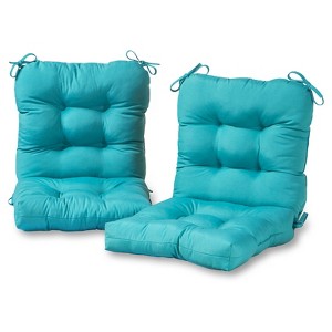 Kensington Garden 2pc 21"x21" Outdoor Seat and Back Cushion Set - 1 of 4