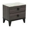 NicBex Nightstand with 2 Drawers,Modern Bedside Table with Wood Frame and Pulls,Side Table for Bedroom,Living Room - 2 of 4