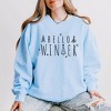 Simply Sage Market Women's Lightweight Garment Dyed Graphic Sweatshirt Hello Winter Trees - 2 of 4