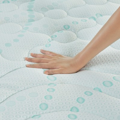 Queen Size White Quilted Cooling Mattress Pad with Deep Pockets