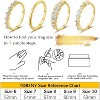 Women Size 6 7 8 9 10 Stackable Gold Rings for Women Non Tarnish Dainty 14K Gold Plated Stacking Cubic Zirconia - 2 of 4