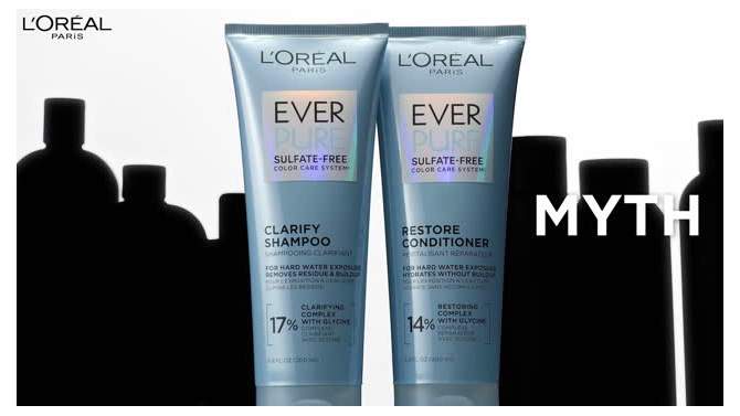 L&#39;Oreal Paris EverPure Clarify Shampoo for Build Up - 6.8 fl oz, 2 of 12, play video