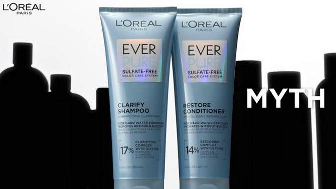 L&#39;Oreal Paris EverPure Clarify Shampoo for Build Up - 6.8 fl oz, 2 of 12, play video
