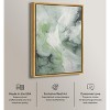 Art Remedy Rainfall on the Grass Green Abstract Wall Art Framed - 3 of 4