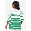 Jessica London Women's Plus Size Stretch Cotton Boatneck Tunic - 3 of 4