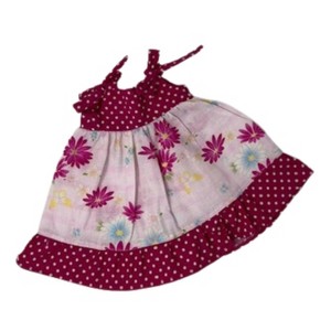 Doll Clothes Superstore Pink Floral Sundress Fits 15-16 Inch Baby as well as Cabbage Patch Kid Dolls as well - 1 of 4