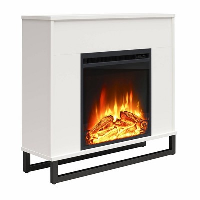 Faris Fireplace Mantel White - Room & Joy: Electric Heater, Tv Stand ...