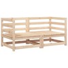 vidaXL Garden Sofa Natural Pine Solid pine wood Standard Modular - 2 of 4