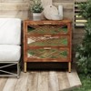JIONJOY Modern 3-Drawer Accent Dresser - Mirror Front Farmhouse Design, Fully Assembled Storage Chest for Bedroom/Living Room - 2 of 4
