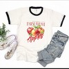 Simply Sage Market Farm Fresh Apples Watercolor Ringer Tee - 3 of 4