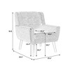 NicBex Accent Chair Modern Soft Upholstered Armchair,Single Sofa Chair with Metal Legs for Bedroom,Living Room - 3 of 4