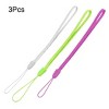 Unique Bargains 3Pcs Tricolor Woven Cord Hand Wrist Strap Lanyard for MP3 Cell Phone Keys - 2 of 4