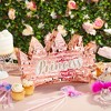 Blue Panda Small Rose Gold Princess Crown Pinata for Girls Birthday Party Decorations, 14.8 x 3.0 x 10.3 In - 3 of 4
