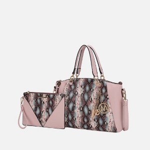 MKF Collection Addison Snake Embossed Women’s Tote Bag with matching Wristlet Pouch by Mia K - 1 of 3