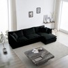 NicBex Chenille Fabric Modular Sectional Sofa Large L-Shaped Upholstered Sofa with Reversible Ottoman for Living Room,Apartment - 4 of 4