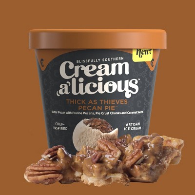 Creamalicious Thick As Thieves Pecan Pie Ice Cream - 16oz