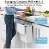 EBF Home 2.4 Gallon Kitchen/Bathroom Compost Bin for Countertop, Hanging Trash Can with Lid for Bathroom/Bedroom/Camping, Mountable Compost Bucket - 3 of 4