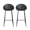 DOMETOUR Gable Barstool Set of 2 – Modern Counter Height Stools for Kitchen & Dining - 2 of 4