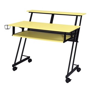 PAGED Home Office Desk 71" L Simple Modern Music Desk with Open Storage Shelves and Earphone Hook for Office - 1 of 4