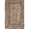 Unique Loom Braided Chindi Collection Area Rug - Crossed - 2 of 4