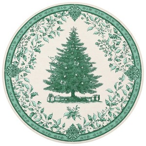 Christmas Tree  Area Rug Washable for Living Room,Stain Resistant Nursery Mat Non-Slip Bedroom,Holiday Decor Untra-Thin Carpet for Office - 1 of 4