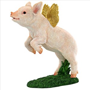 Design Toscano When Pigs Fly Flamboyant Farm Statue - 1 of 4