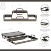 Cheung's Nuvelle Set of 2 Metal Mirrored Trays Pewter - 2 of 4