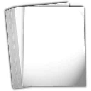 Hamilco White Semi Gloss Cardstock Paper - 8 1/2 x 11" Heavy Weight 100 lb Cover Card Stock - 50 Pack - 1 of 4