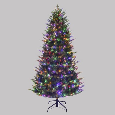 Aurio Pre-lit Noble Fir Artificial Christmas Tree with Customizable LED Lights
