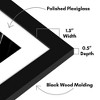 Americanflat 28x40 Poster Frame with Polished Plexiglass, Use as 24x36 Frame with Mat or 28x40 Frame Without Mat, Epic Collection, Black - 3 of 4