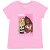 Barbie Girls T-Shirt and French Terry Shorts Outfit Set Toddler to Big Kid - image 3 of 4