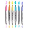 KINGART Permanent Twin-Tip Pens 6 Colors - 2 of 4