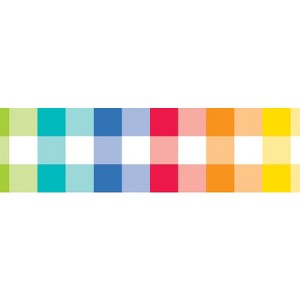 Creative Teaching Press Core Decor Rainbow Buffalo Check EZ Border, 48 Feet (Pack of 6) - 1 of 1