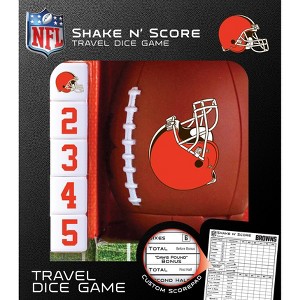 MasterPieces Officially Licensed NFL Cleveland Browns Shake N' Score Dice Game for Age 6 and Up - 1 of 4