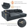 CENGHU Modern Large Modular Sectional Sofa, Sectional Couches for Living Room, Bedroom, Salon, 3 Piece Free Combination, Sectional Couches - 4 of 4
