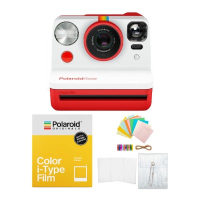 Polaroid Originals Now Viewfinder i-Type Instant Camera (Red) Film Bundle