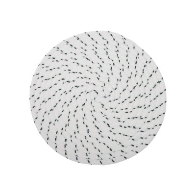 Unique Bargains Trivet Round Rope Woven Mat Cotton Non-woven Fabric 8.66"x8.66"x0.31"