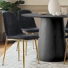 5 PCS Dining Table Set for 4 Modern Wood Round Table With 4 Upholstered Chairs for Dining Room,Farmhouse,Kitchen-Tanpinhause - 4 of 4