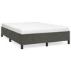 vidaXL Bed Frame Dark Gray 53.9 in.x74.8 in. Full Velvet - 2 of 4