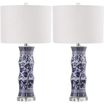 Sandy Table Lamp (Set of 2) - White/Blue - Safavieh